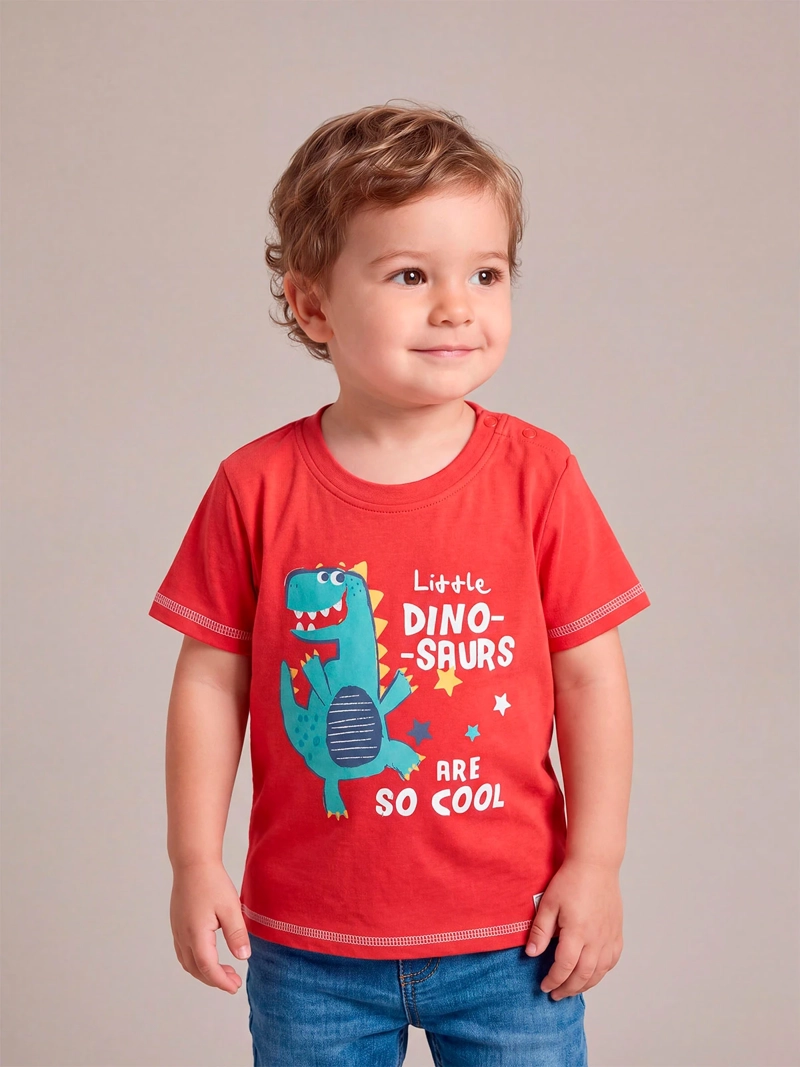 POLERA NIÑO BABY HARVEST ALGODÓN MANGA CORTA PRINT