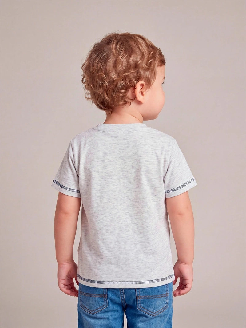 POLERA NIÑO BABY HARVEST ALGODÓN MANGA CORTA PRINT - 2