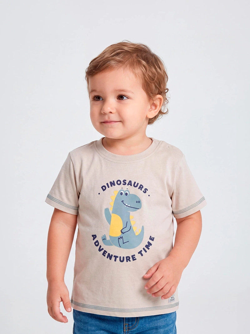POLERA NIÑO BABY HARVEST ALGODÓN MANGA CORTA PRINT