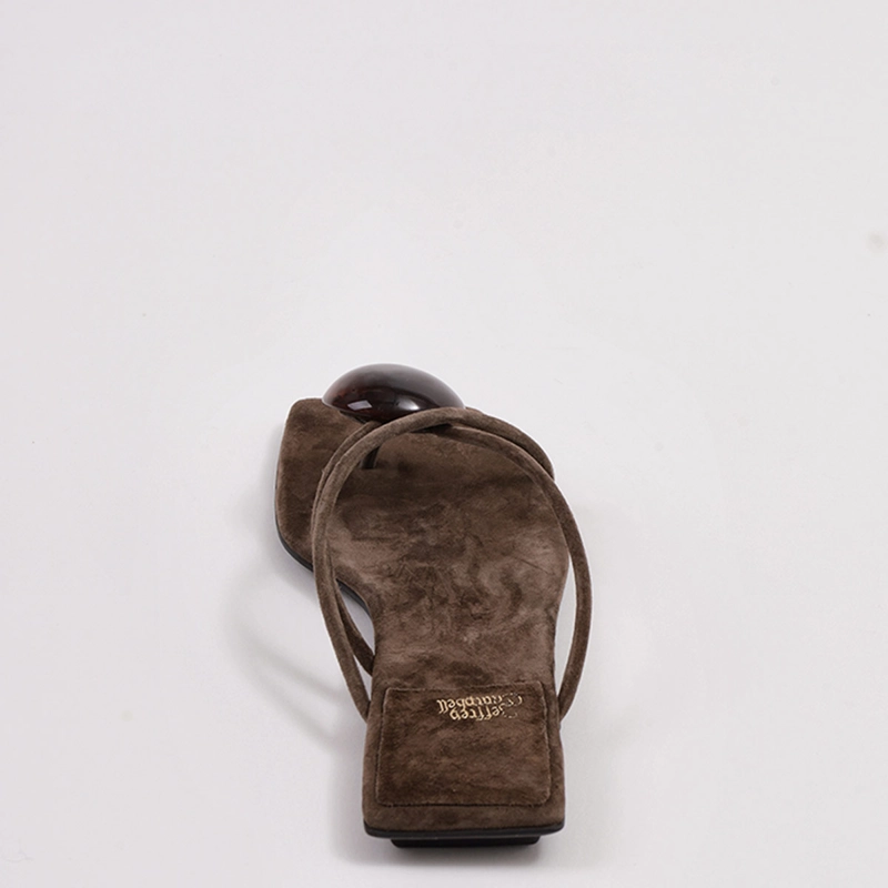 SANDALIAS MUJER JEFFREY CAMPBELL CAFÉ COSMOS CUERO - 4