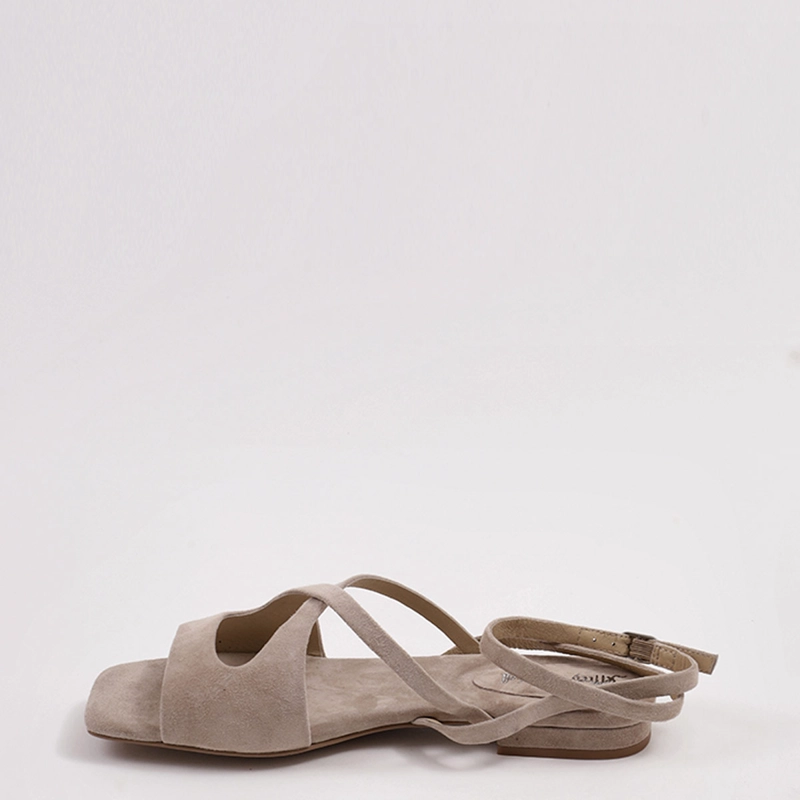 SANDALIAS MUJER JEFFREY CAMPBELL BEIGE NAUTILUS CUERO - 3