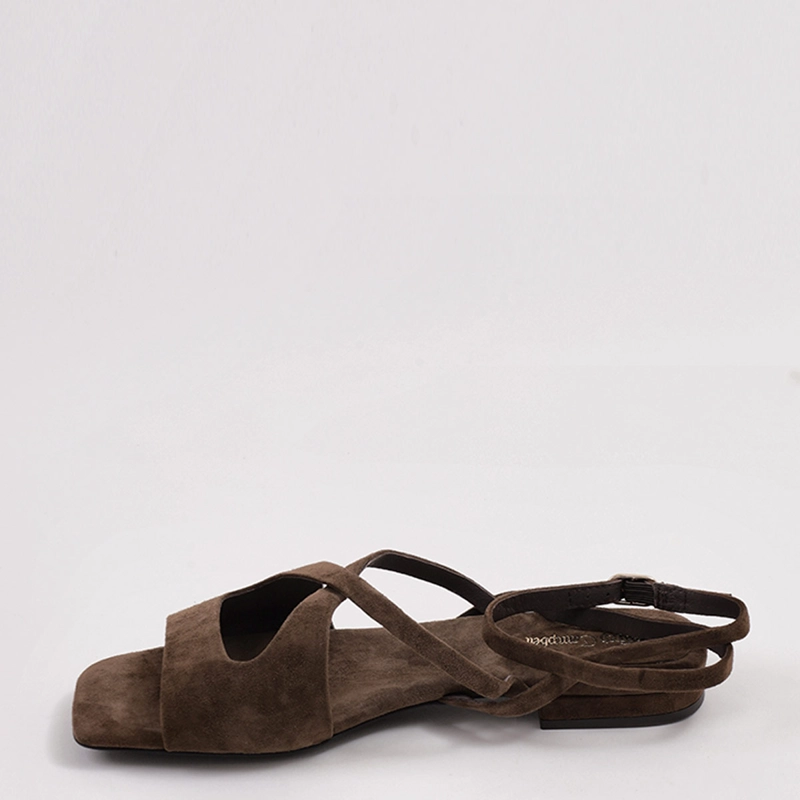 SANDALIAS MUJER JEFFREY CAMPBELL CAFÉ NAUTILUS CUERO - 3