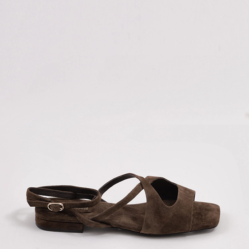 SANDALIAS MUJER JEFFREY CAMPBELL CAFÉ NAUTILUS CUERO