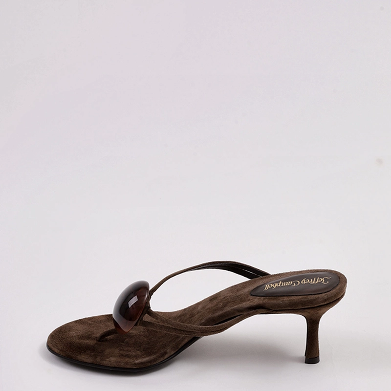 SANDALIAS MUJER JEFFREY CAMPBELL CAFÉ NIMORA CUERO - 3