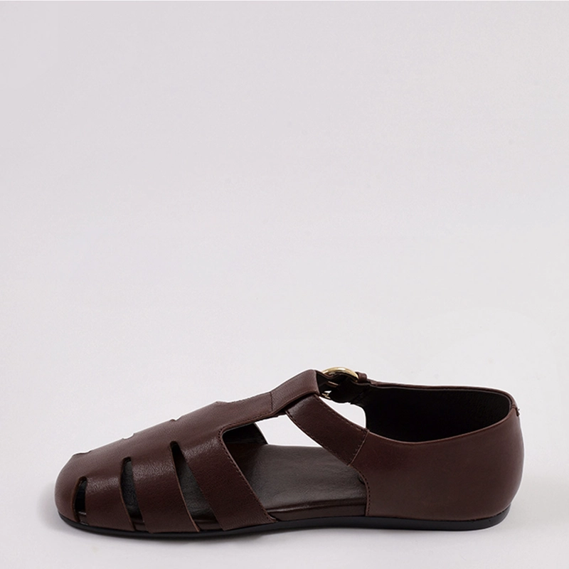 SANDALIAS MUJER JEFFREY CAMPBELL CAFÉ  THEORIZE CUERO - 3