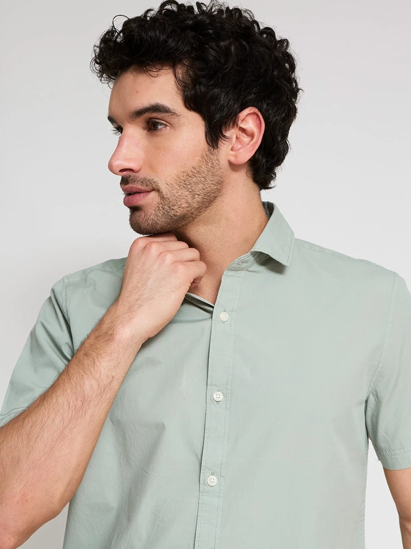 CAMISA HOMBRE CACHAREL ALGODÓN MANGA CORTA - 3