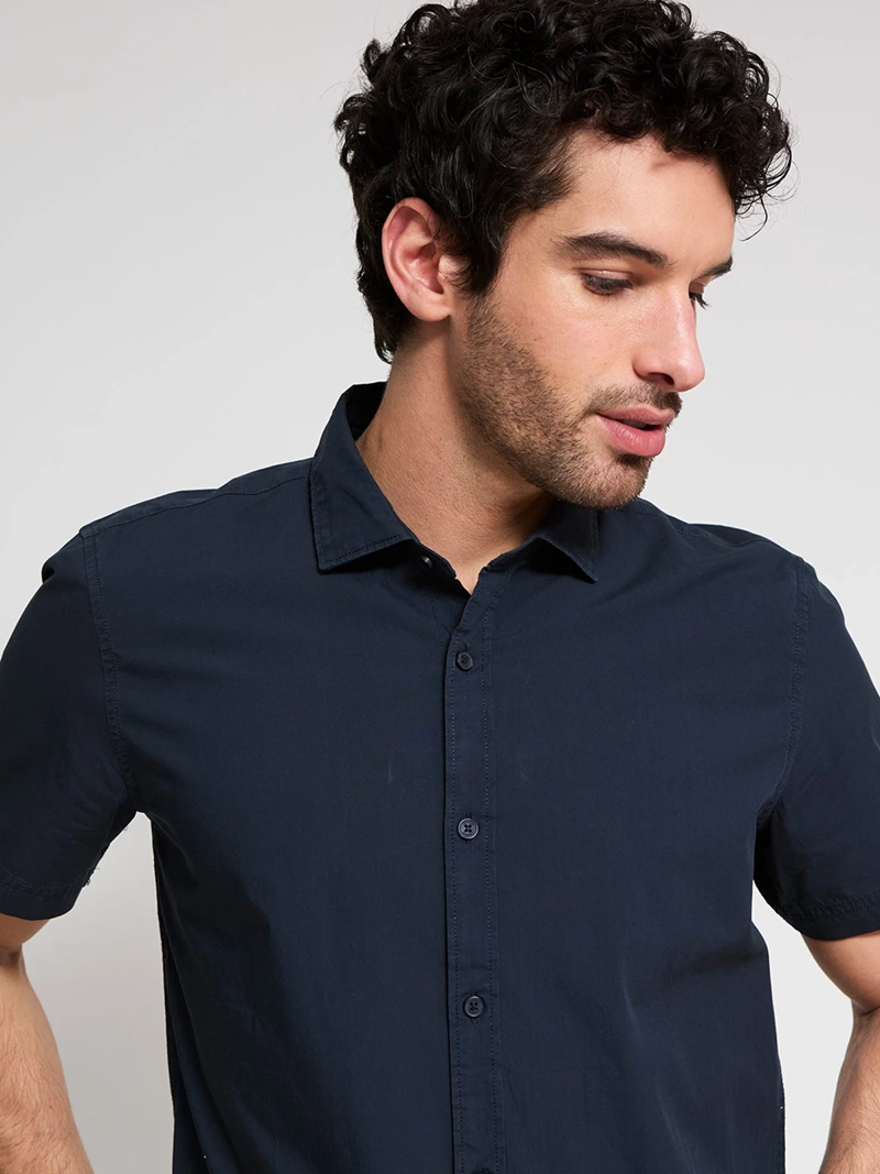 CAMISA HOMBRE CACHAREL ALGODÓN MANGA CORTA - 3