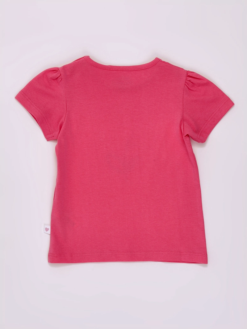 POLERA NIÑA BABY HARVEST MANGA CORTA ALGODÓN PRINT CENTRAL - 2