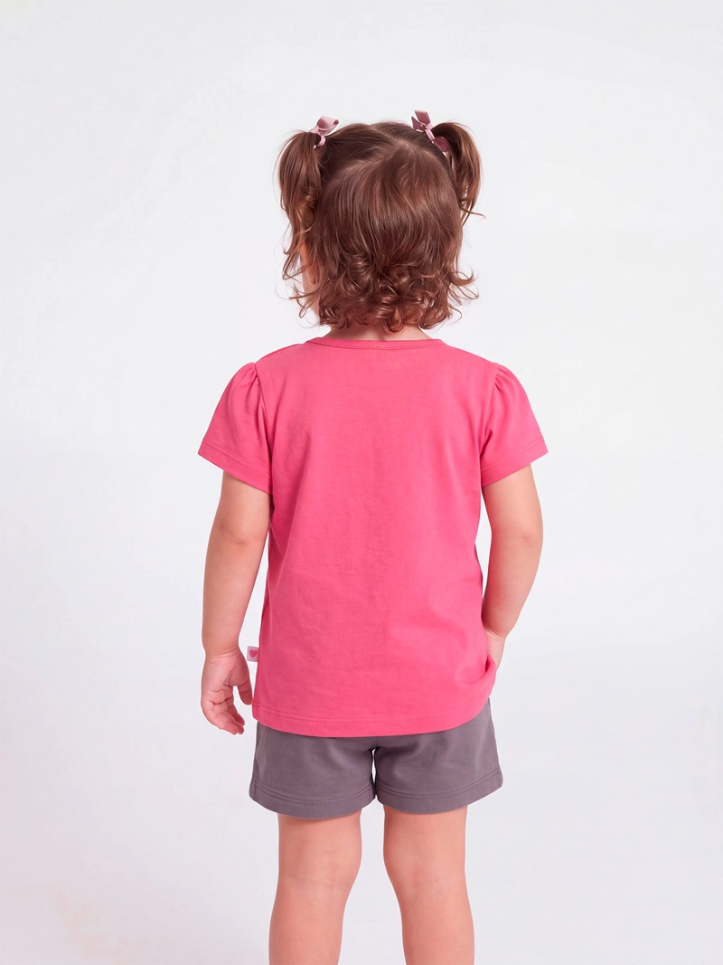 POLERA NIÑA BABY HARVEST MANGA CORTA ALGODÓN PRINT CENTRAL - 2