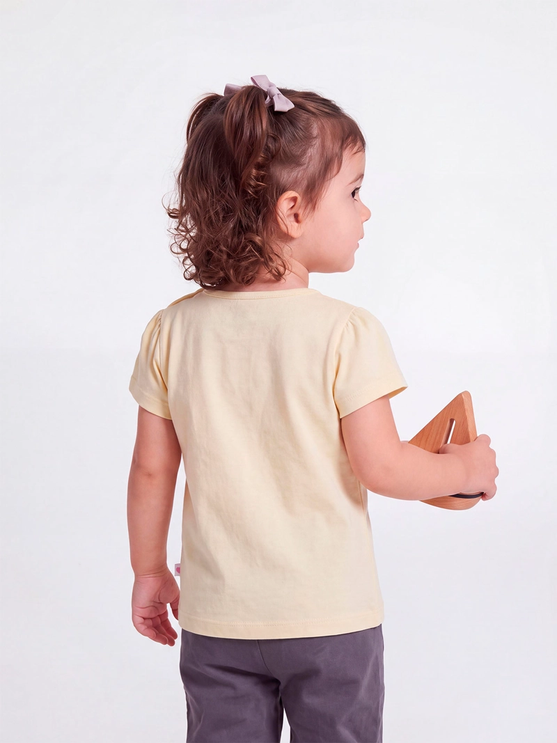POLERA NIÑA BABY HARVEST MANGA CORTA ALGODÓN PRINT CENTRAL - 2