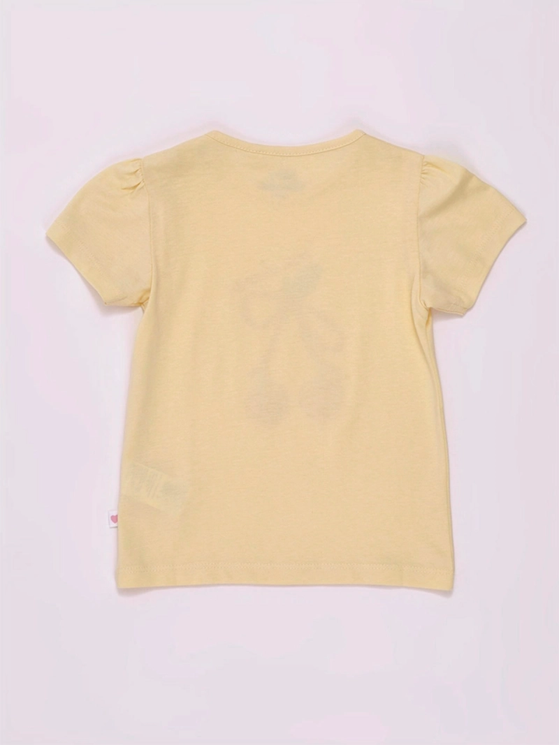 POLERA NIÑA BABY HARVEST MANGA CORTA ALGODÓN PRINT CENTRAL - 4