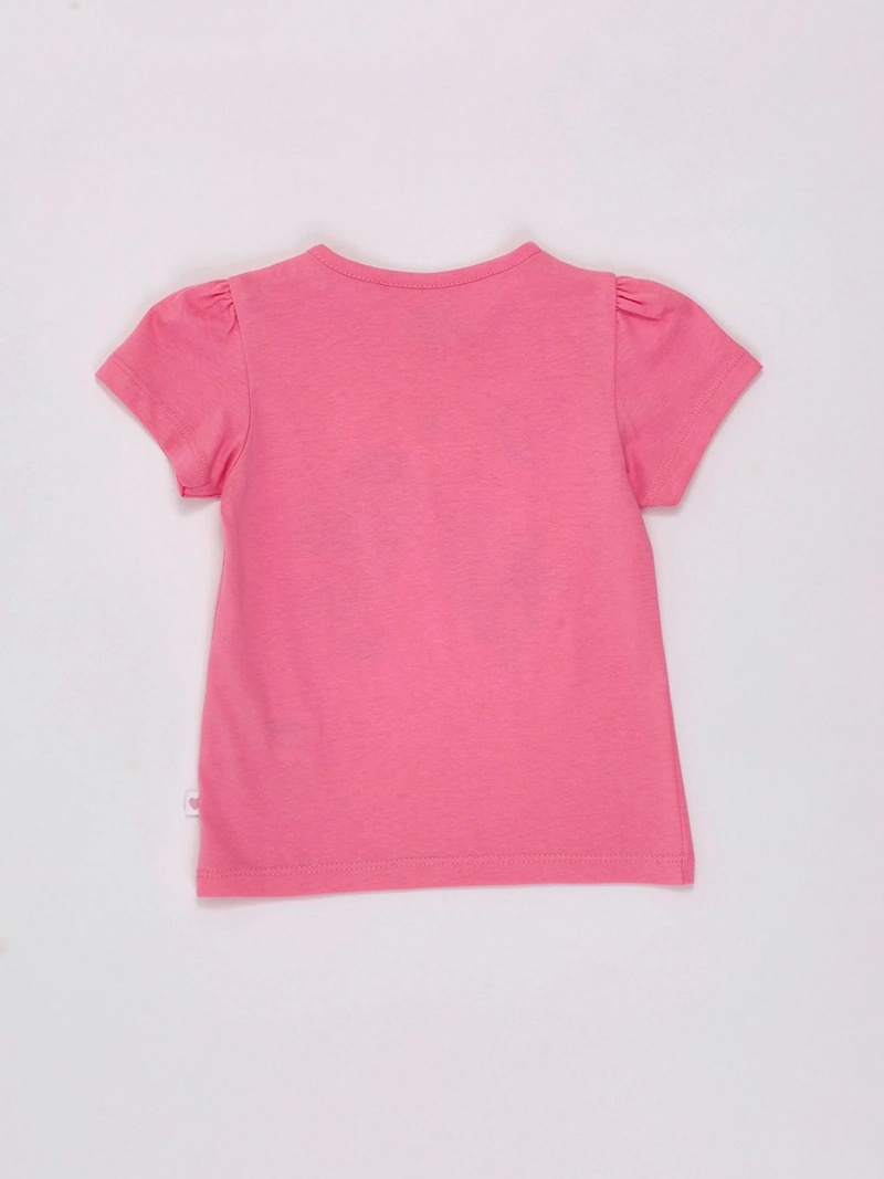 POLERA NIÑA BABY HARVEST MANGA CORTA ALGODÓN PRINT CENTRAL - 2