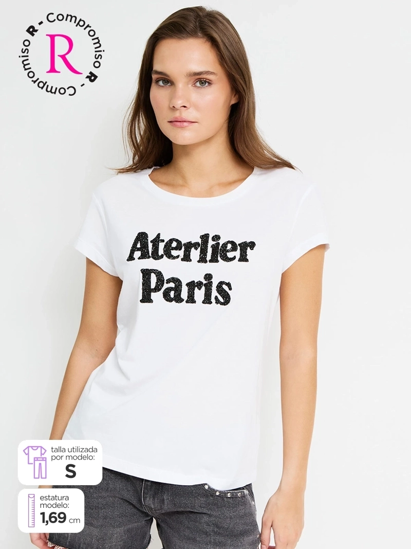 POLERA MUJER INDEX ALGODÓN MANGA CORTA - 1