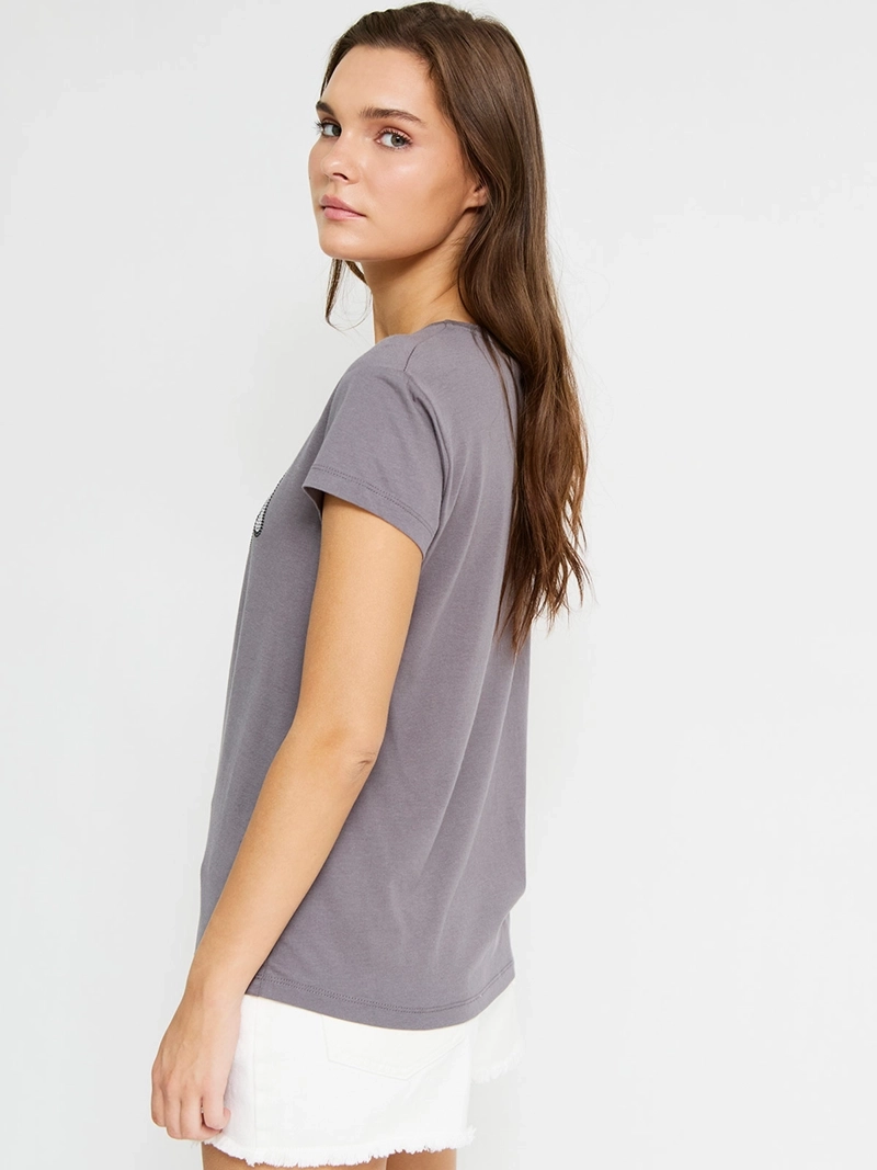 POLERA MUJER INDEX ALGODÓN MANGA CORTA - 2