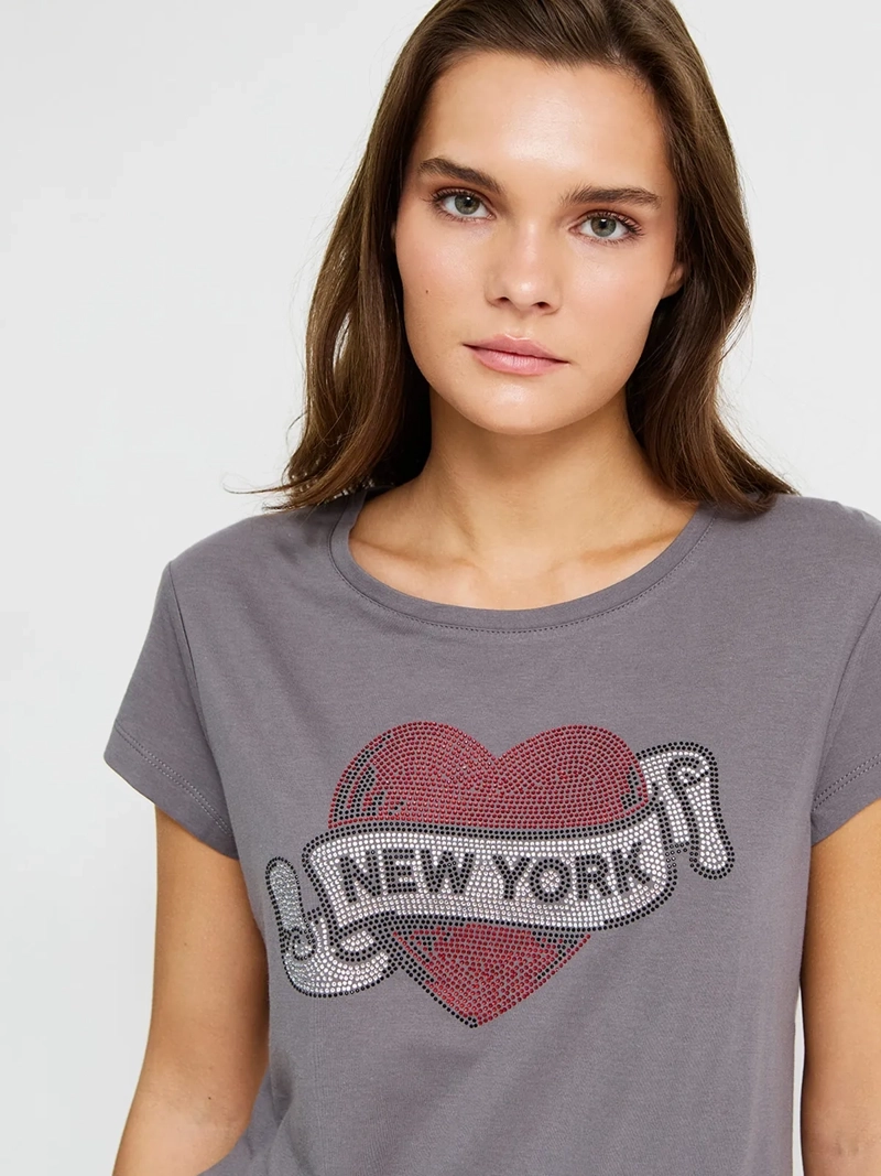 POLERA MUJER INDEX ALGODÓN MANGA CORTA - 3