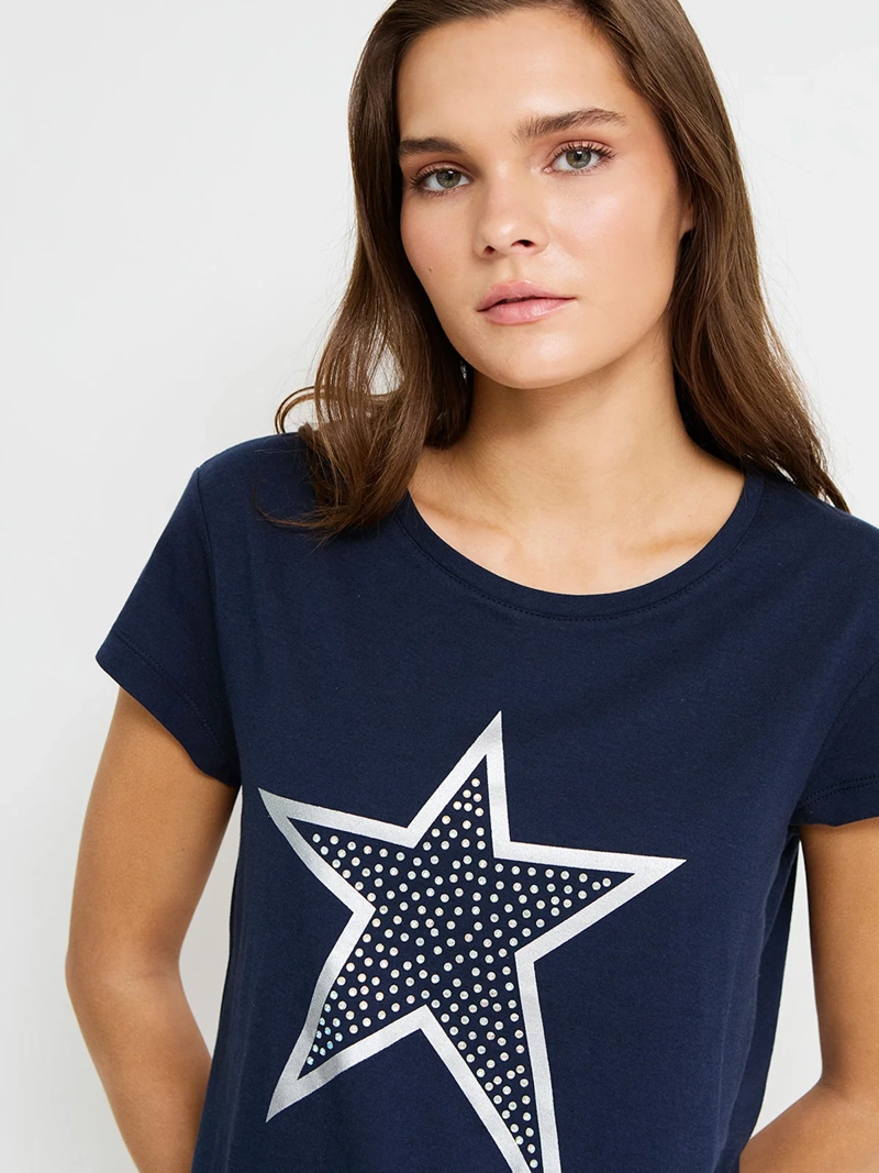 POLERA MUJER INDEX ALGODÓN MANGA CORTA - 3