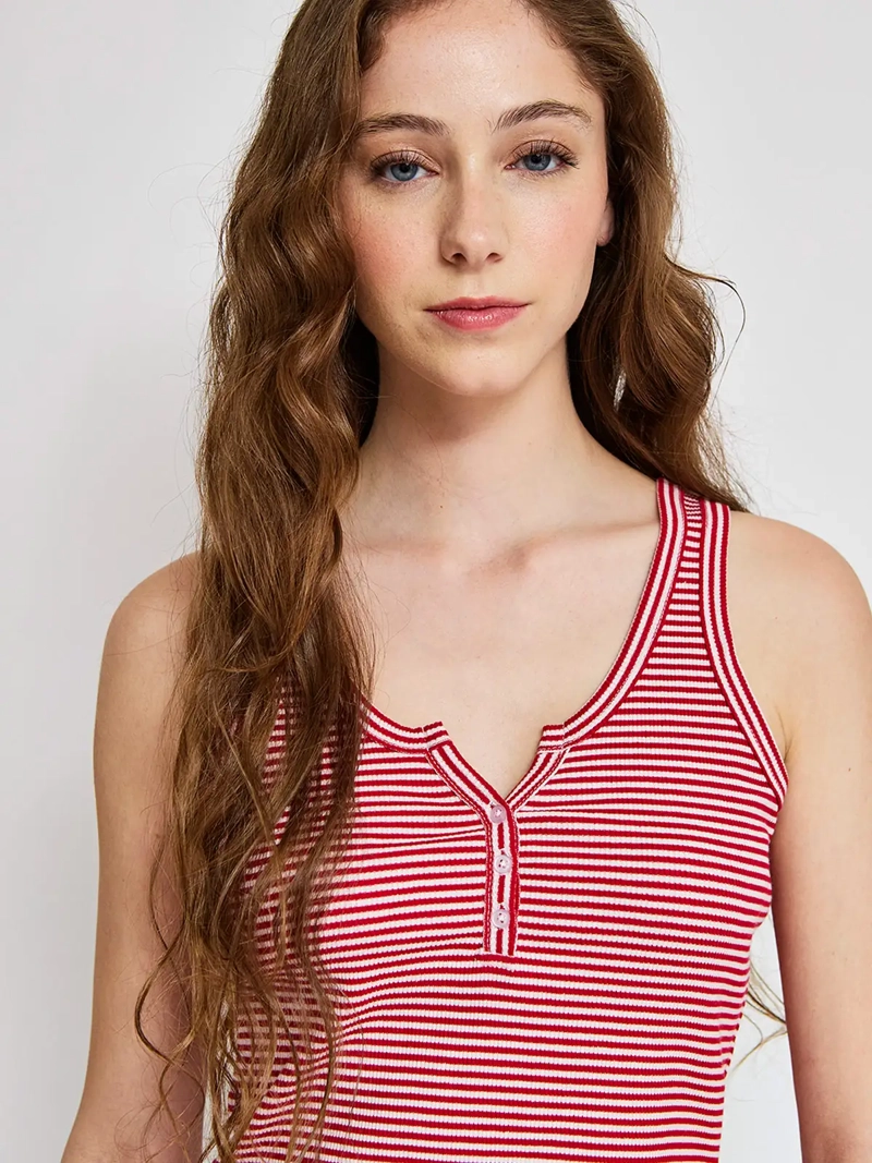 POLERA MUJER INDEX ALGODÓN SIN MANGAS BÁSICA - 3