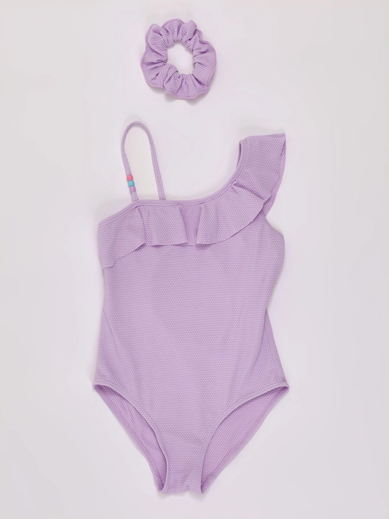 TRAJE DE BANO NIÑA HARVEST CON SCRUNCHIE