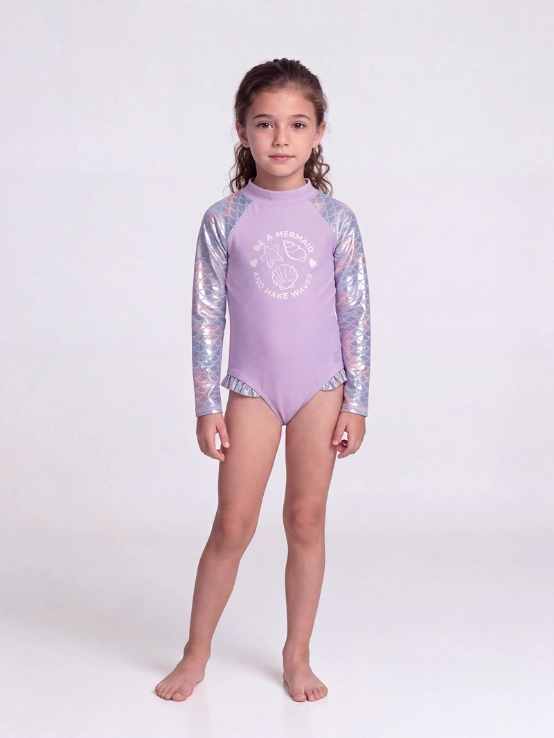 TRAJE DE BAÑO NIÑA HARVEST MANGA LARGA SIRENA