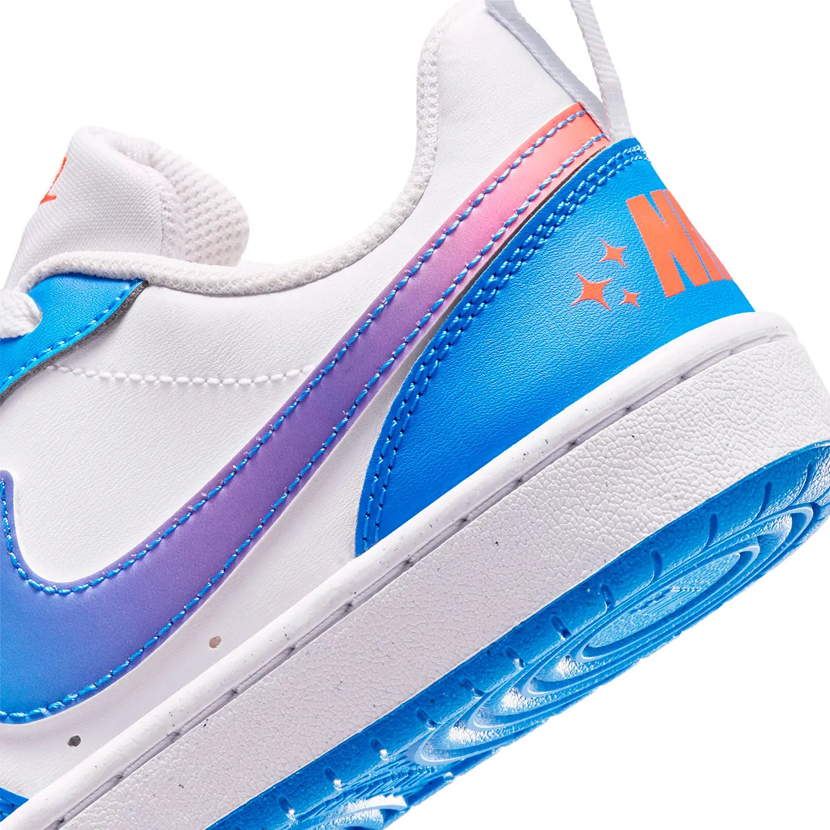 ZAPATILLAS NIÑO NIKE CASUALES CELESTE COURT BOROUGH LOW BBALL  - 9