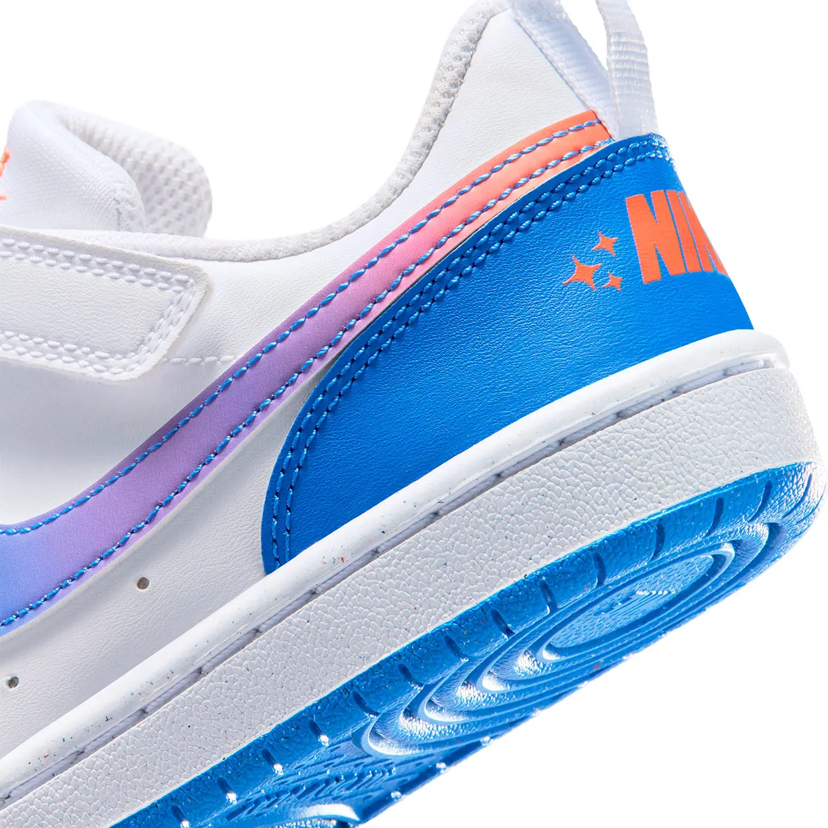 ZAPATILLAS NIÑO NIKE CASUALES CELESTE COURT BOROUGH LOW BBALL - 8