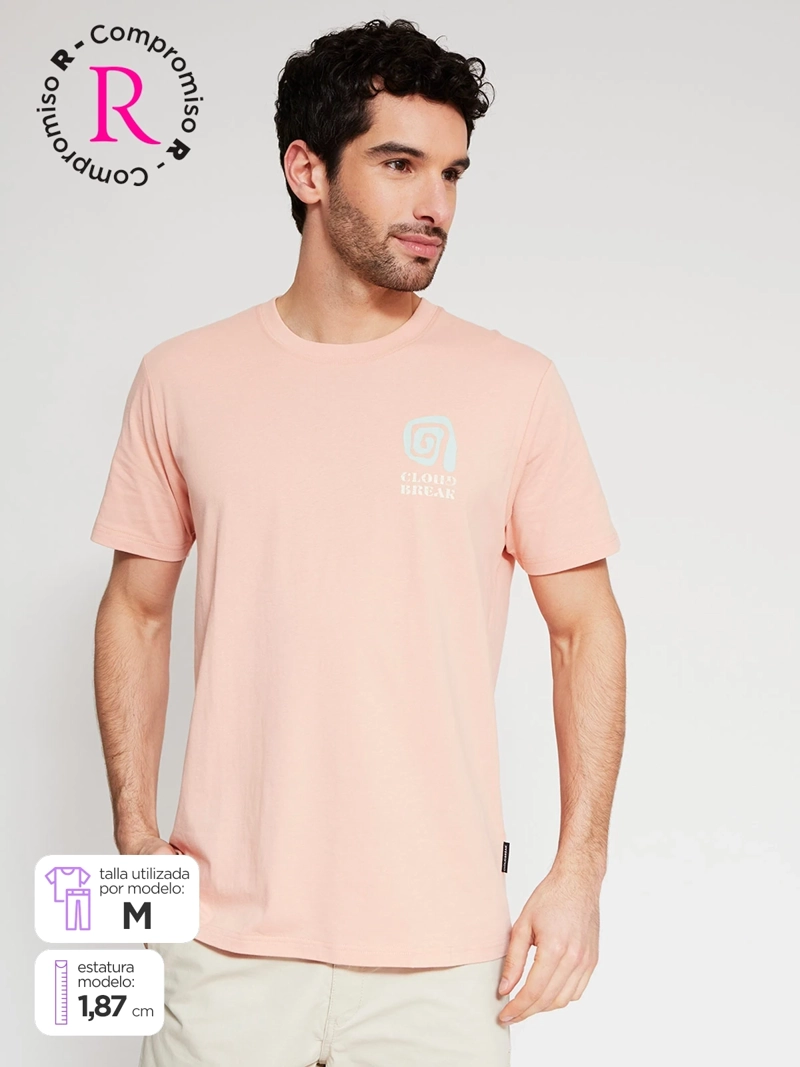 POLERA HOMBRE CLOUDBREAK ALGODÓN MANGA CORTA