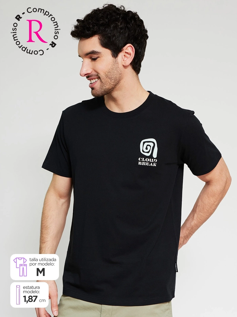 POLERA HOMBRE CLOUDBREAK ALGODÓN MANGA CORTA - 1