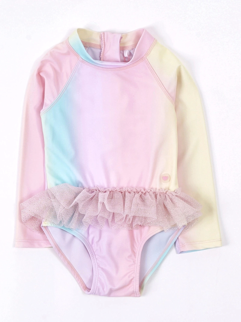 TRAJE DE BANO NIÑA BABY HARVEST MANGA LARGA TUTÚ BEBÉ - 1
