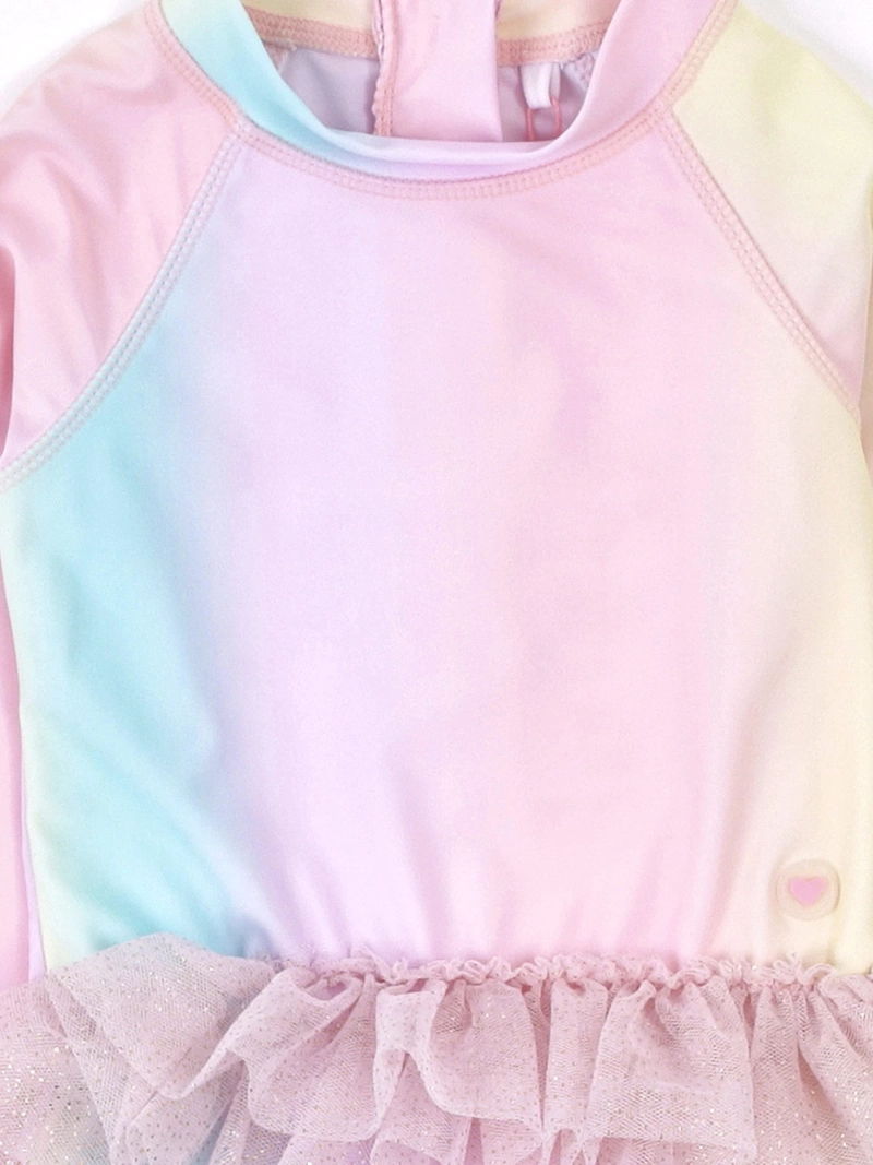 TRAJE DE BANO NIÑA BABY HARVEST MANGA LARGA TUTÚ BEBÉ - 3