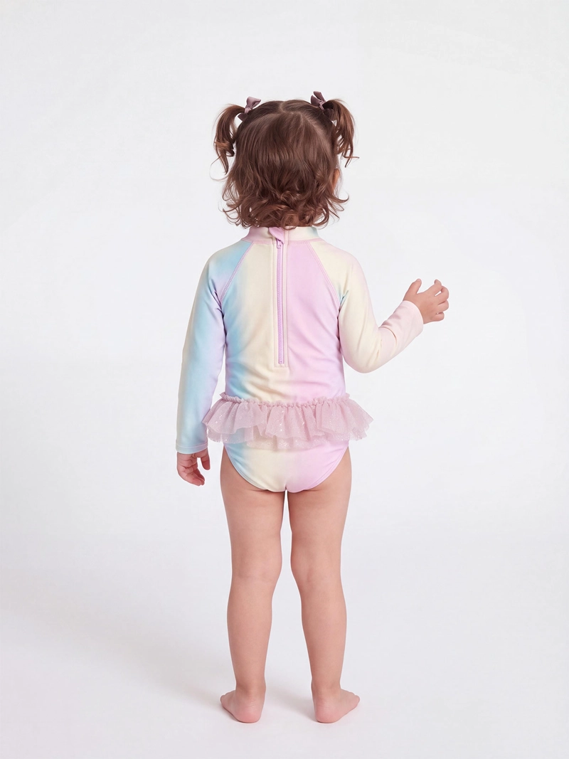 TRAJE DE BANO NIÑA BABY HARVEST MANGA LARGA TUTÚ BEBÉ - 2