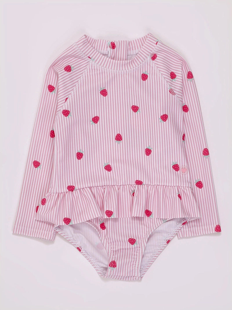 TRAJE DE BAÑO NIÑA BABY HARVEST UV ENTERO MANGA LARGA