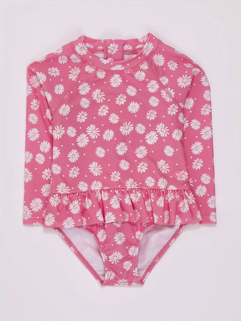 TRAJE DE BAÑO NIÑA BABY HARVEST UV ENTERO MANGA LARGA - 1