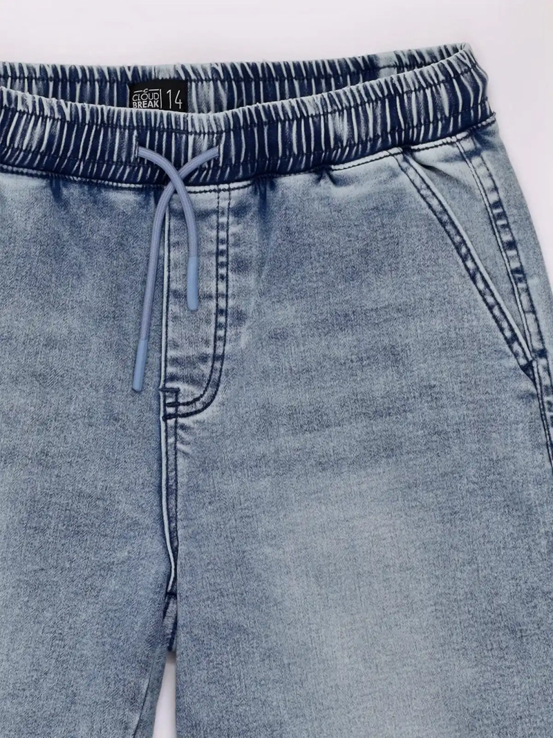 SHORT NIÑO CLOUDBREAK DENIM ALGODÓN - 3