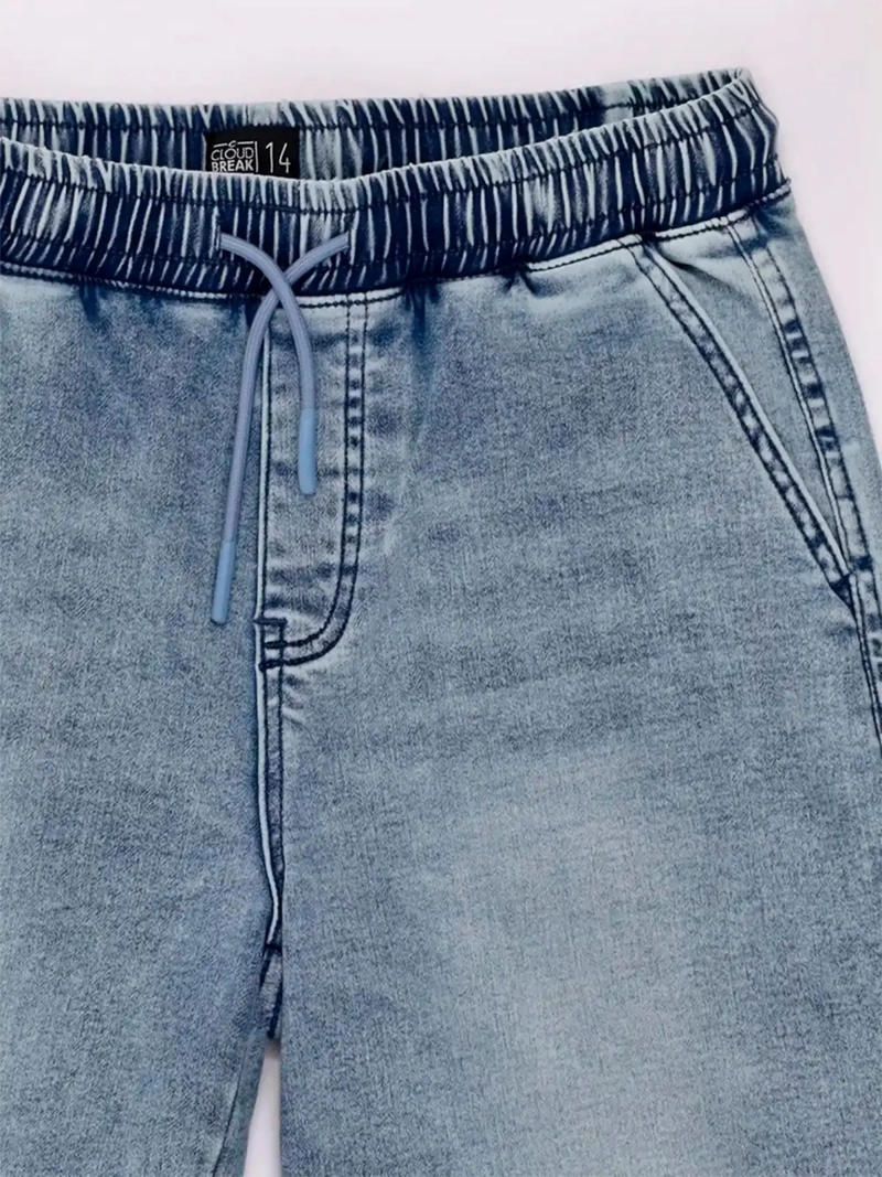 SHORT NIÑO CLOUDBREAK DENIM ALGODÓN - 5