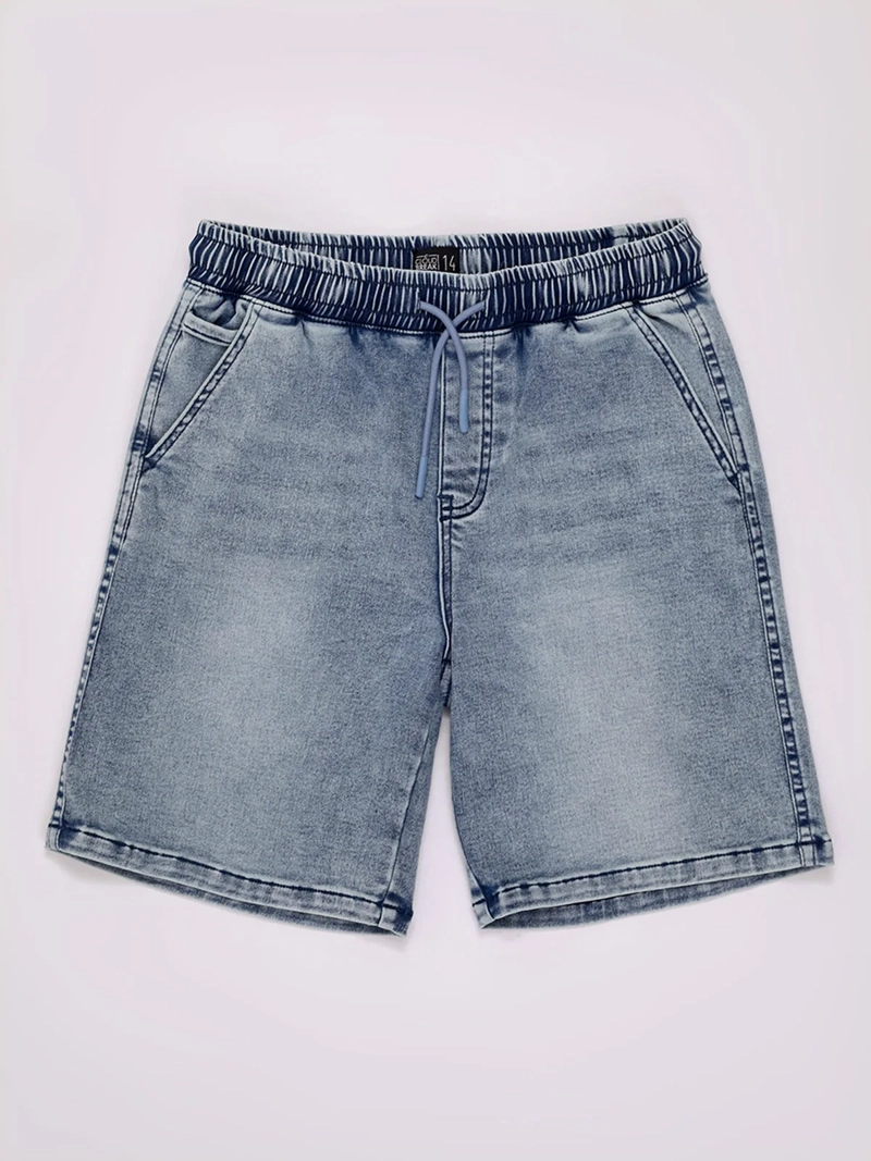 SHORT NIÑO CLOUDBREAK DENIM ALGODÓN