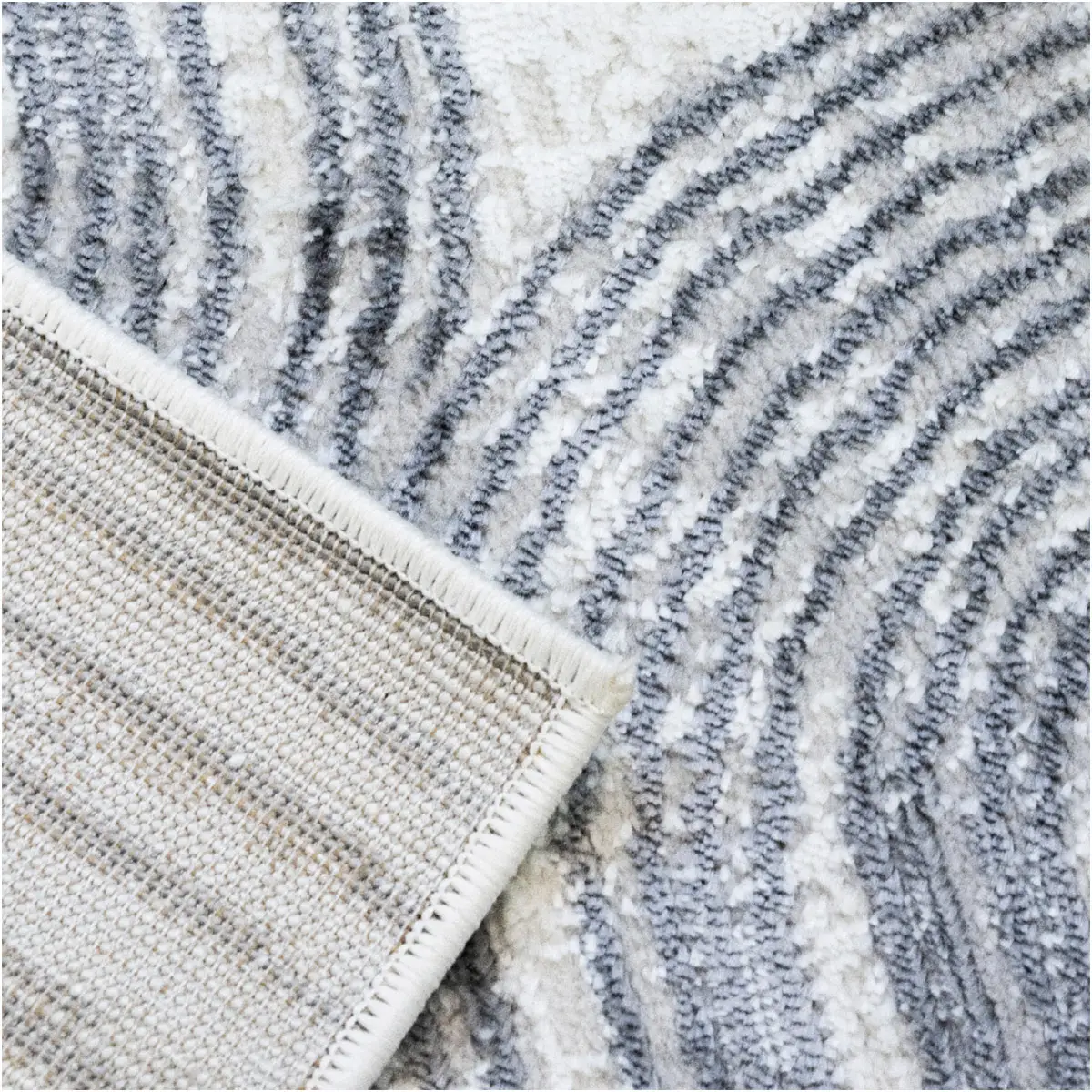 ALFOMBRA DORAL BAREIN 60X100 CM GRIS/CRUDO - 3
