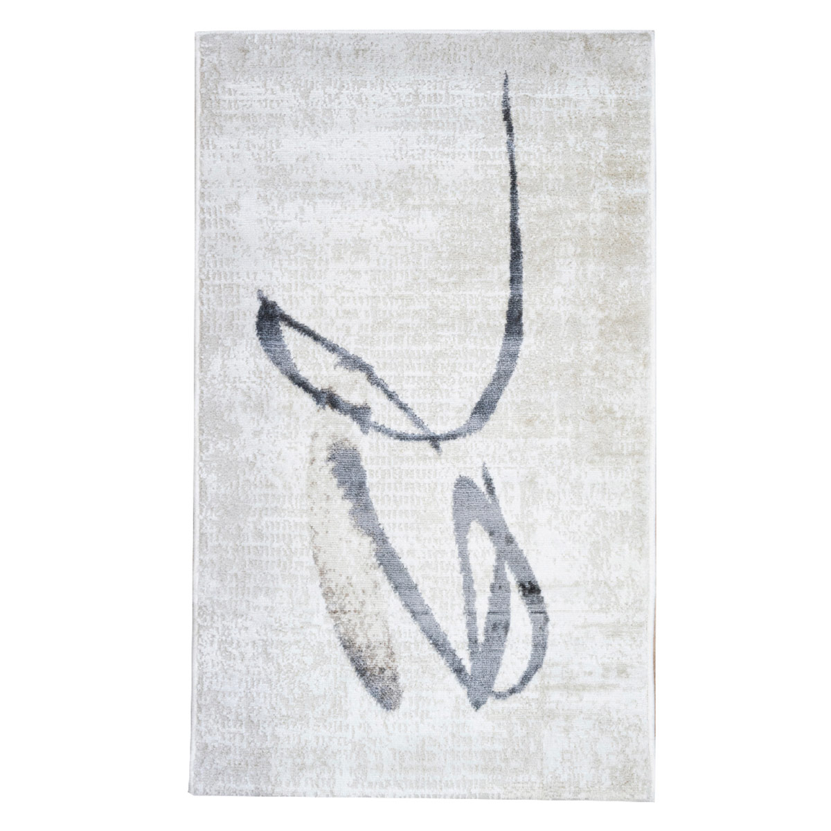 ALFOMBRA DORAL BAREIN 60X100 CM GRIS/CRUDO - 1