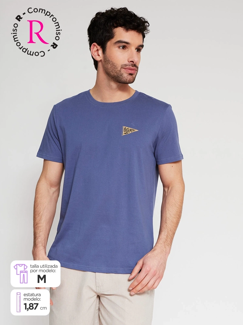 POLERA HOMBRE KENNETH STEVENS ALGODÓN CUELLO REDONDO MANGA CORTA - 1