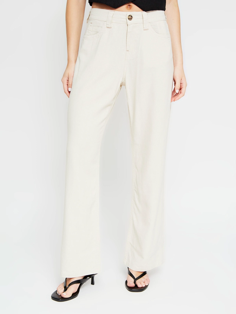 PANTALÓN MUJER INDEX LINO TIRO BAJO - 2