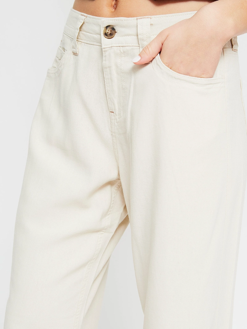 PANTALÓN MUJER INDEX LINO TIRO BAJO - 4