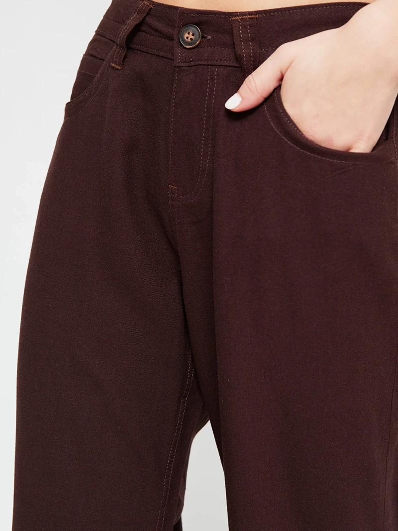 PANTALÓN MUJER INDEX LINO TIRO BAJO - 4