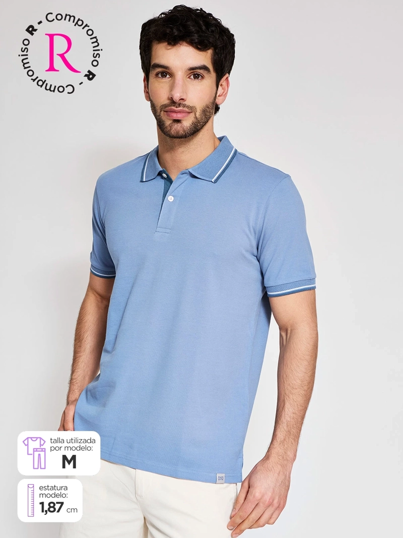 POLERA HOMBRE REGATTA ALGODÓN MANGA CORTA PIQUÉ - 1