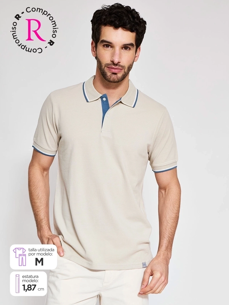 POLERA HOMBRE REGATTA ALGODÓN MANGA CORTA PIQUÉ
