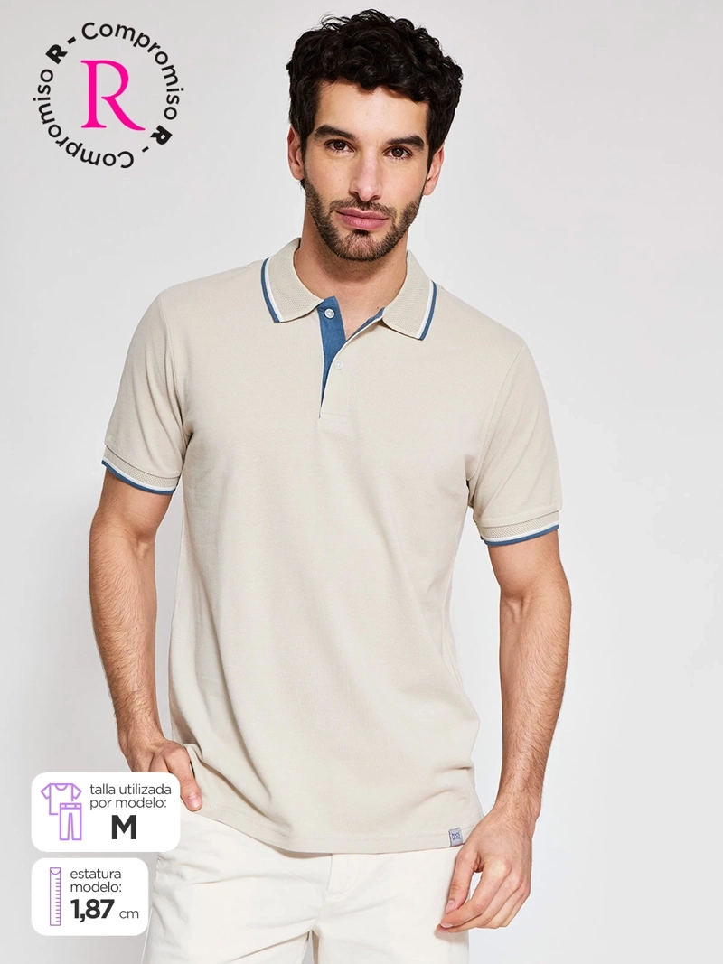 POLERA HOMBRE REGATTA ALGODÓN MANGA CORTA PIQUÉ - 1