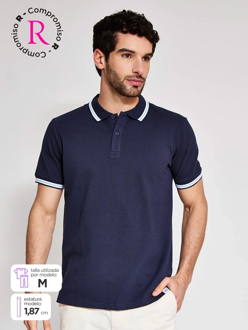 POLERA HOMBRE REGATTA ALGODÓN MANGA CORTA PIQUÉ - 1