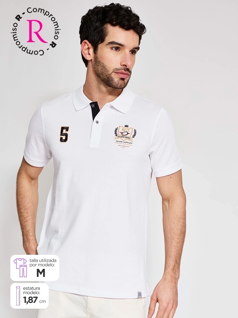 POLERA HOMBRE REGATTA ALGODÓN MANGA CORTA