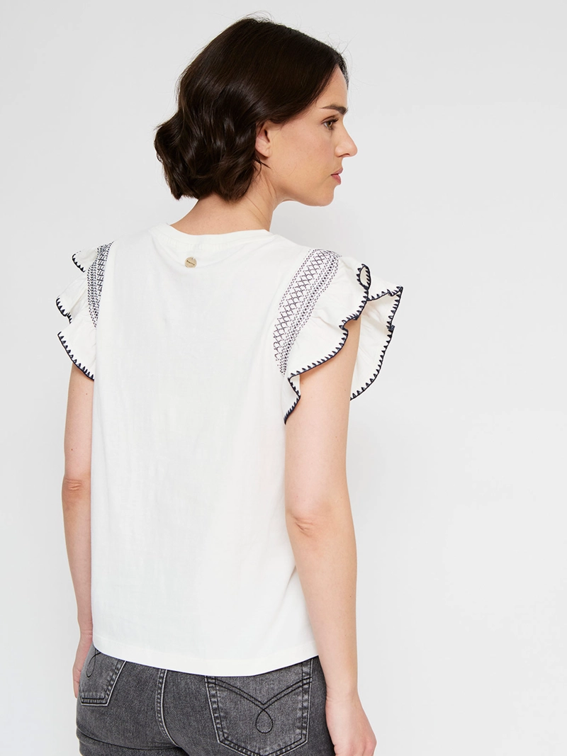 POLERA MUJER REGATTA ALGODÓN MANGA CORTA VUELOS - 2