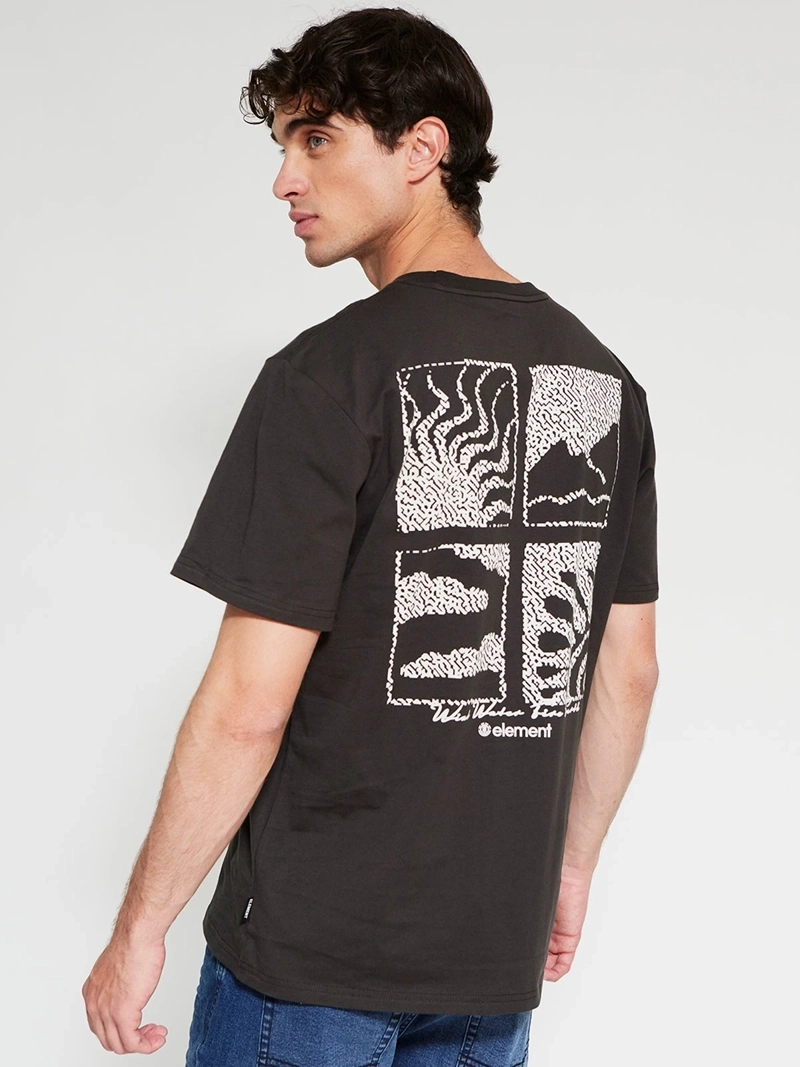 POLERA HOMBRE ELEMENT ALGODÓN MANGA CORTA PRINT - 2