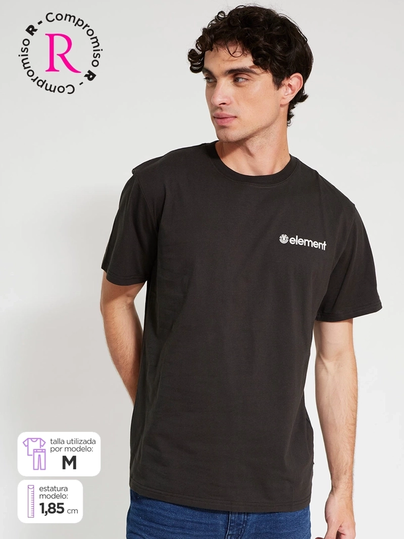 POLERA HOMBRE ELEMENT ALGODÓN MANGA CORTA PRINT