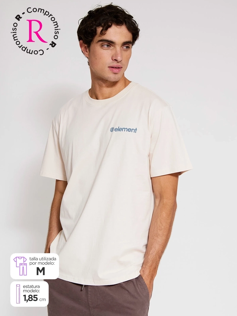 POLERA HOMBRE ELEMENT ALGODÓN MANGA CORTA PRINT